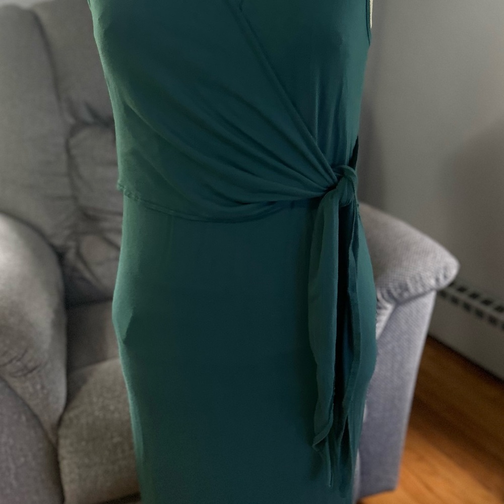 Green Wrap Dress- large